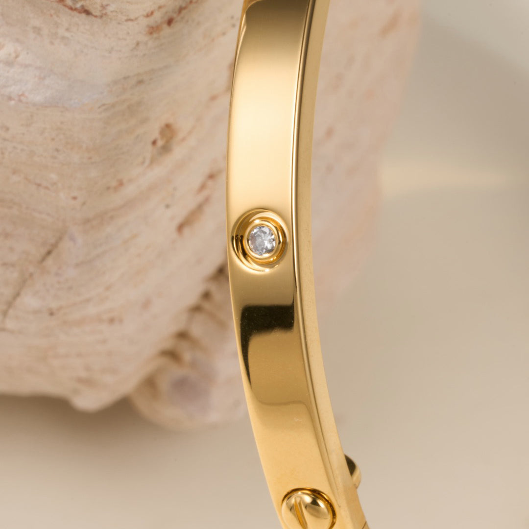 [OrnoraJewelry]LOVE BRACELET 3.65MM 6 DIAMONDS