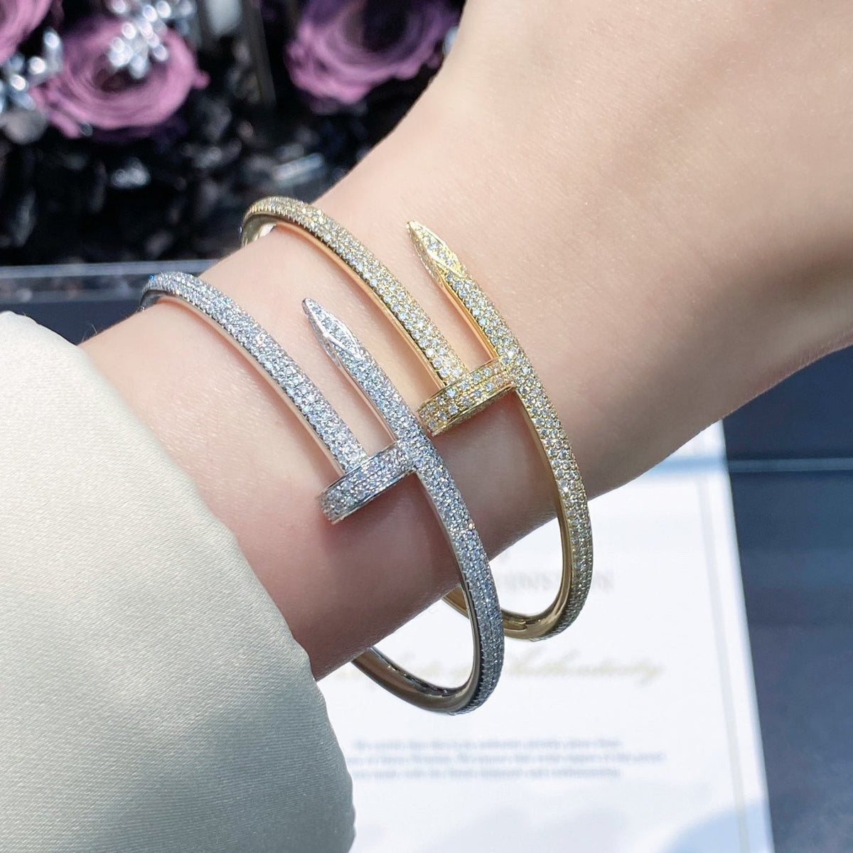 [OrnoraJewelry]JUSTE BRACELET 3.5MM ALL DIAMONDS