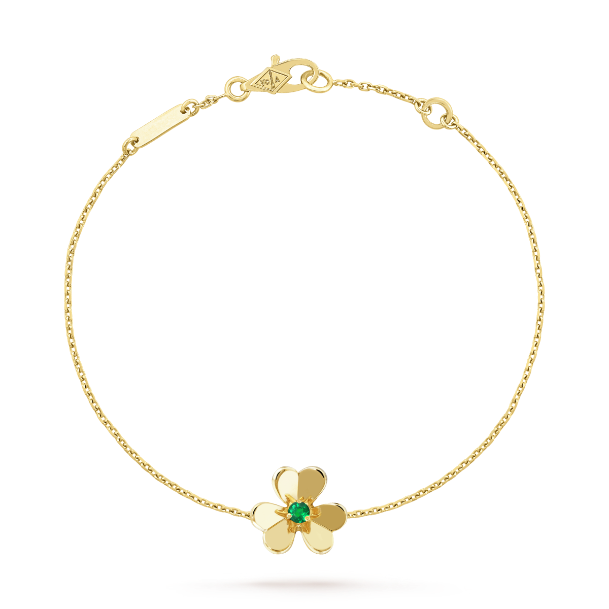 [OrnoraJewelry]FRIVOLE GOLD FLOWER PINK MALACHITE BRACELET