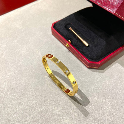 [OrnoraJewelry]LOVE BRACELET 6.1MM 10 DIAMONDS