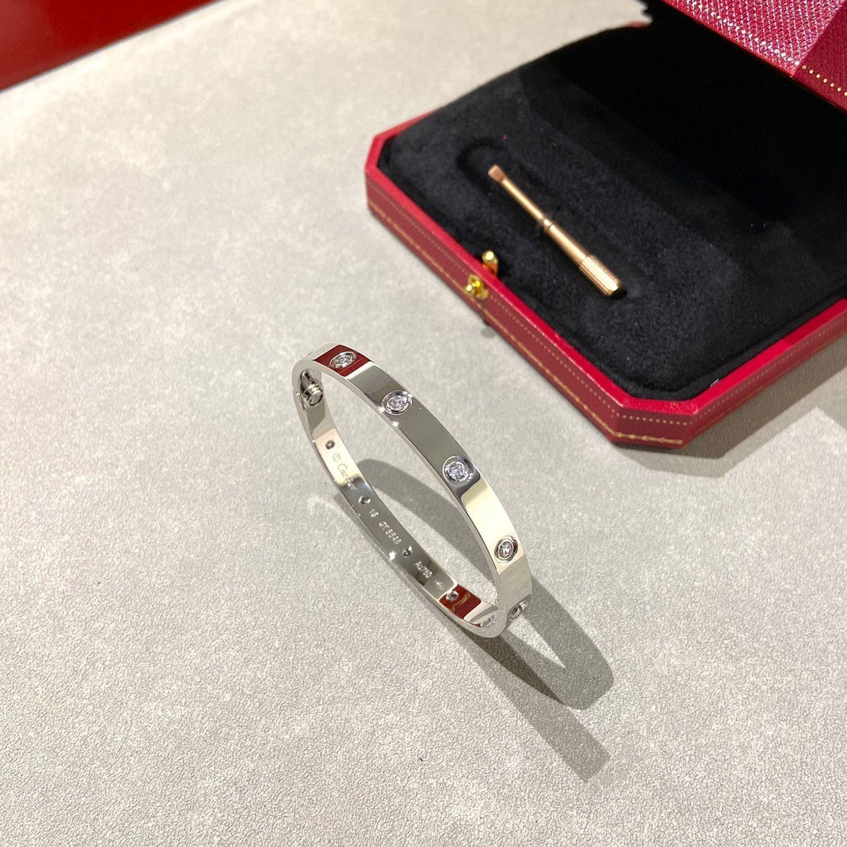 [OrnoraJewelry]LOVE BRACELET 6.1MM 10 DIAMONDS
