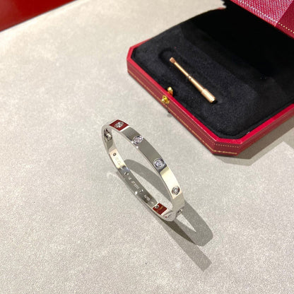 [OrnoraJewelry]LOVE BRACELET 6.1MM 10 DIAMONDS