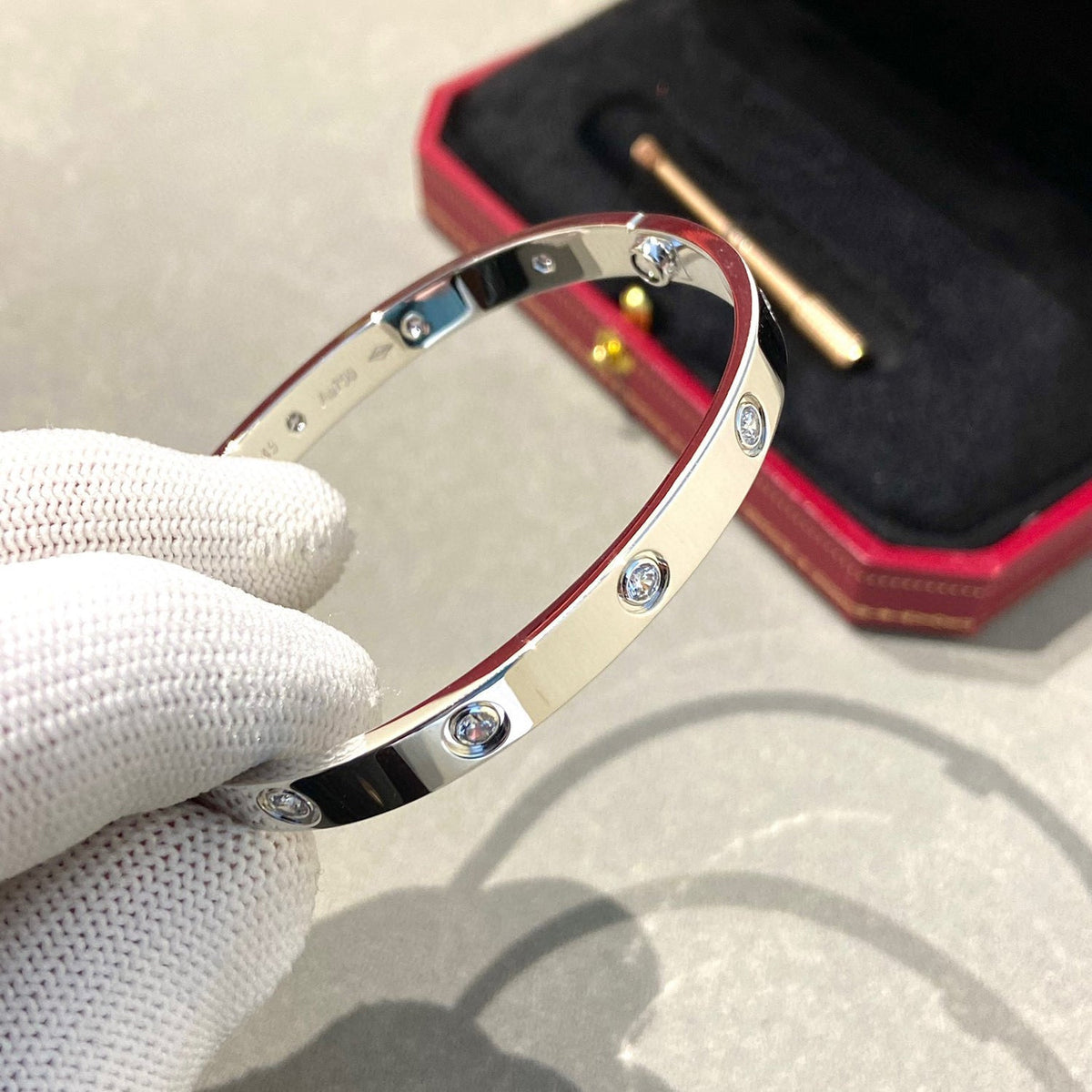 [OrnoraJewelry]LOVE BRACELET 6.1MM 10 DIAMONDS
