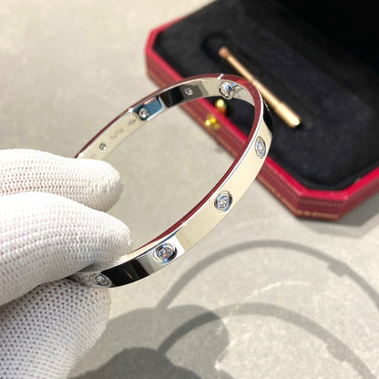 [OrnoraJewelry]LOVE BRACELET 6.1MM 10 DIAMONDS