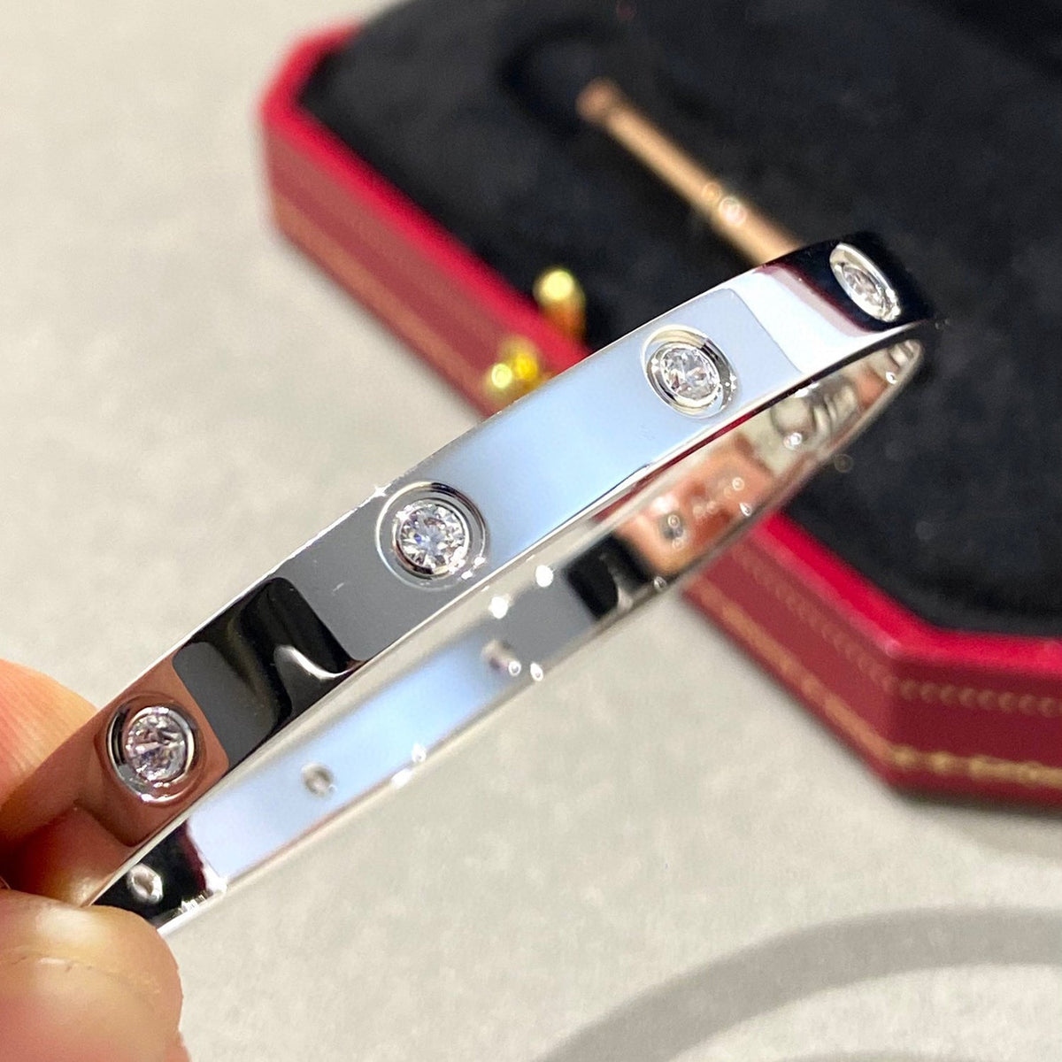 [OrnoraJewelry]LOVE BRACELET 6.1MM 10 DIAMONDS