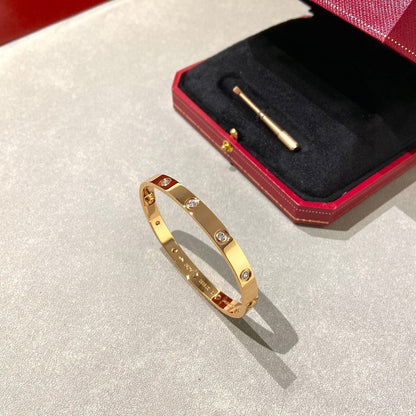 [OrnoraJewelry]LOVE BRACELET 6.1MM 10 DIAMONDS