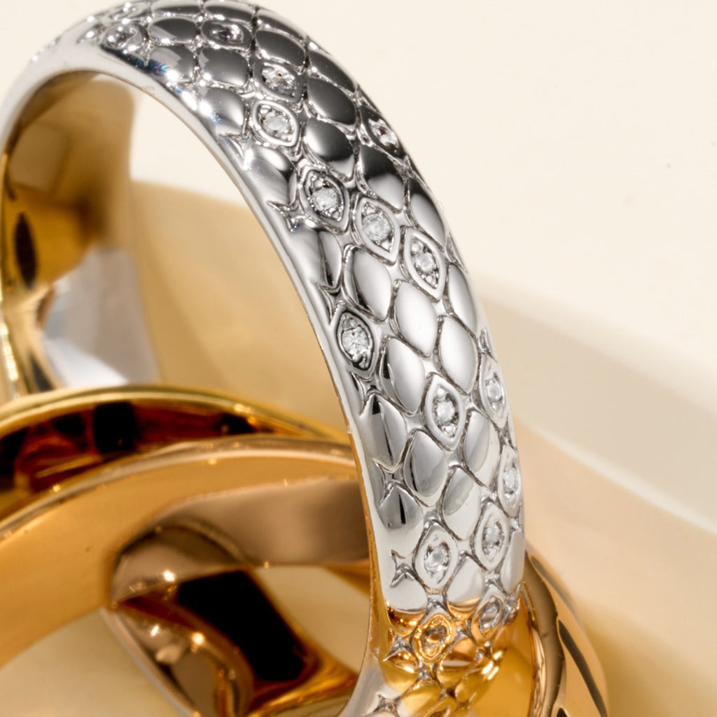 [OrnoraJewelry]TRINITY  RING LEOPARD PRINT
