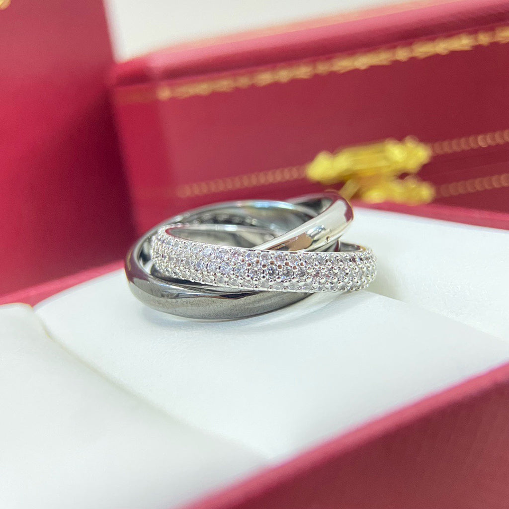 [OrnoraJewelry]TRINITY 3.2MM RING BLACK CERAMIC