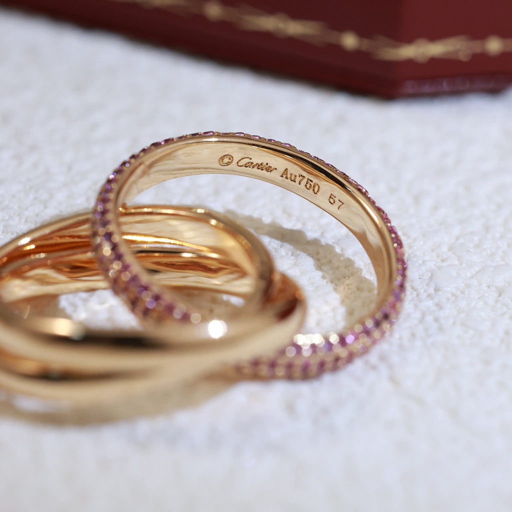 [OrnoraJewelry]TRINITY 3.2MM RING PINK DIAMOND
