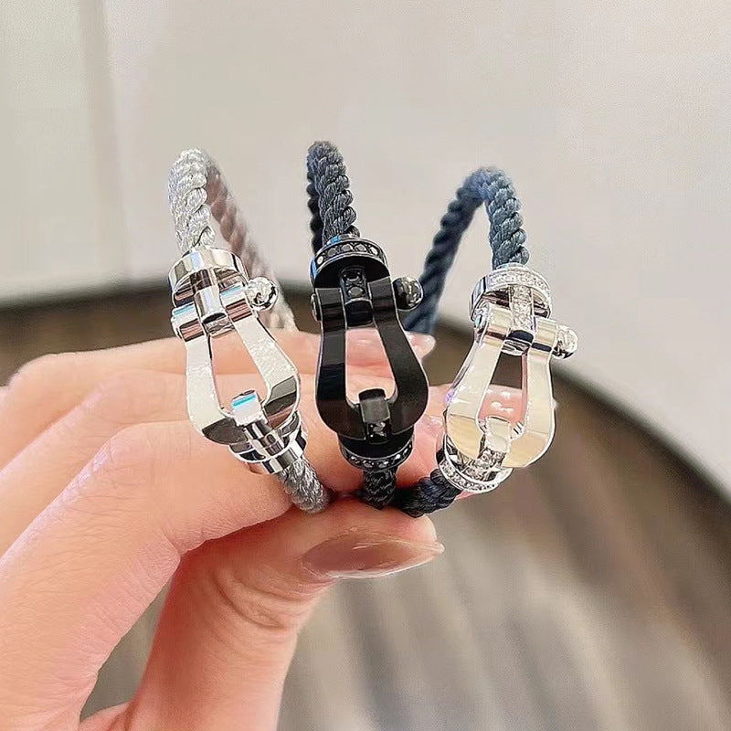 [Ornora Jewelry]FORCE LARGE HORSESHOE NO DIAMOND BRACELET SILVER