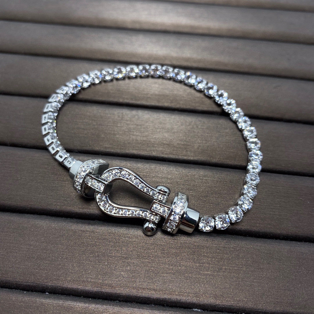 [Ornora Jewelry]FORCE  HORSESHOE  DIAMOND TENNIS BRACELET
