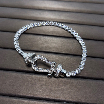 [Ornora Jewelry]FORCE  HORSESHOE  DIAMOND TENNIS BRACELET