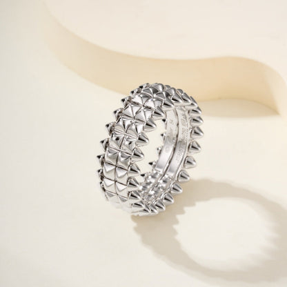 [OrnoraJewelry]CLASH 9.2MM DOUBLE ROW RING