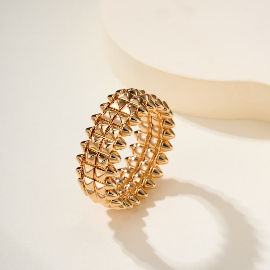 [OrnoraJewelry]CLASH 9.2MM DOUBLE ROW RING