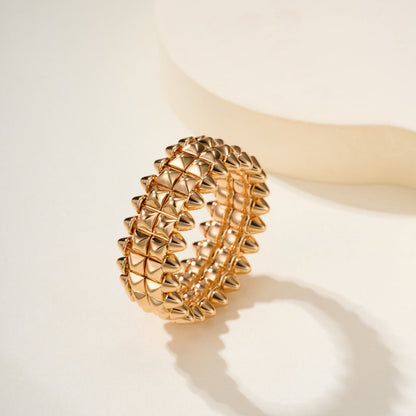 [OrnoraJewelry]CLASH 9.2MM DOUBLE ROW RING