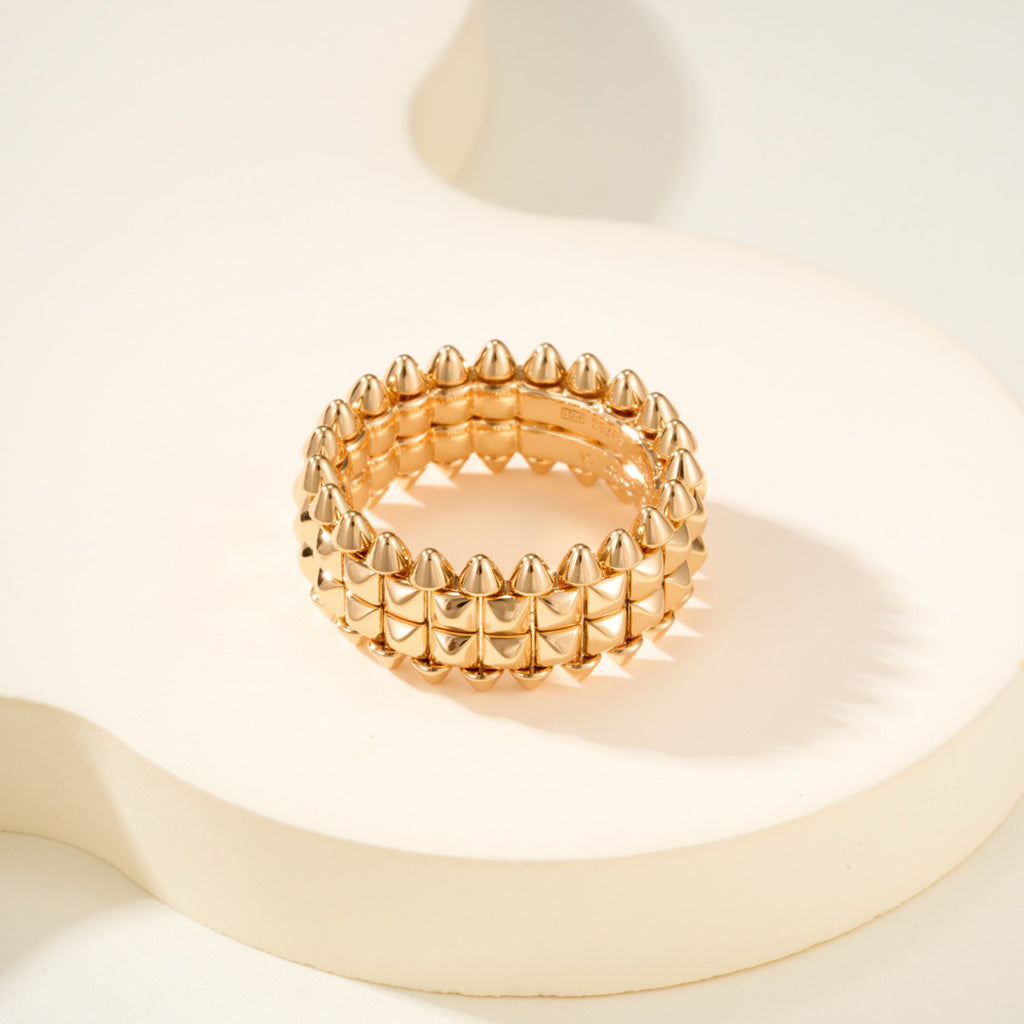 [OrnoraJewelry]CLASH 9.2MM DOUBLE ROW RING