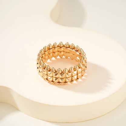 [OrnoraJewelry]CLASH 9.2MM DOUBLE ROW RING