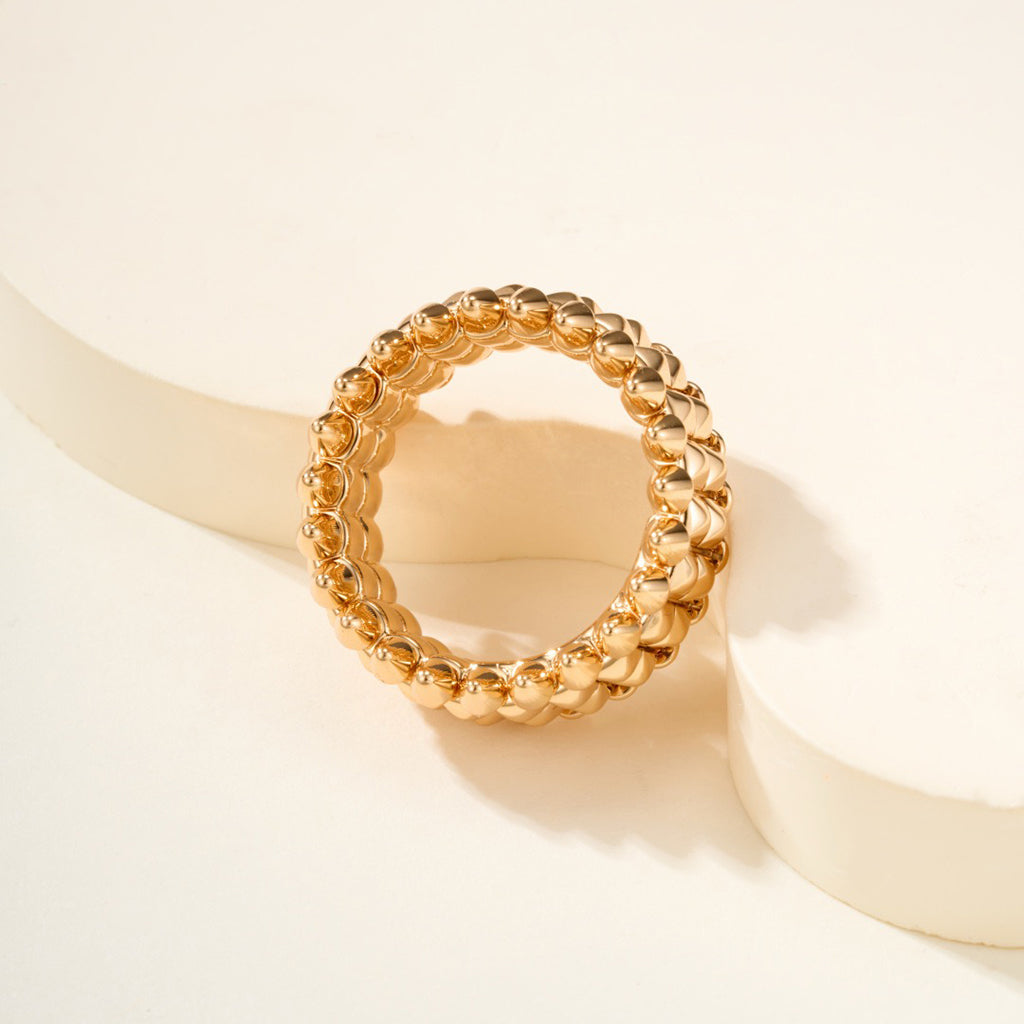 [OrnoraJewelry]CLASH 9.2MM DOUBLE ROW RING