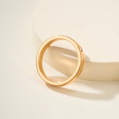 [OrnoraJewelry]LOVE RING 4MM 1 DIAMOND