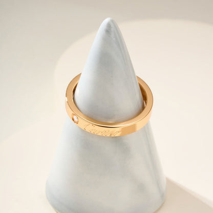 [OrnoraJewelry]LOVE RING 4MM 1 DIAMOND