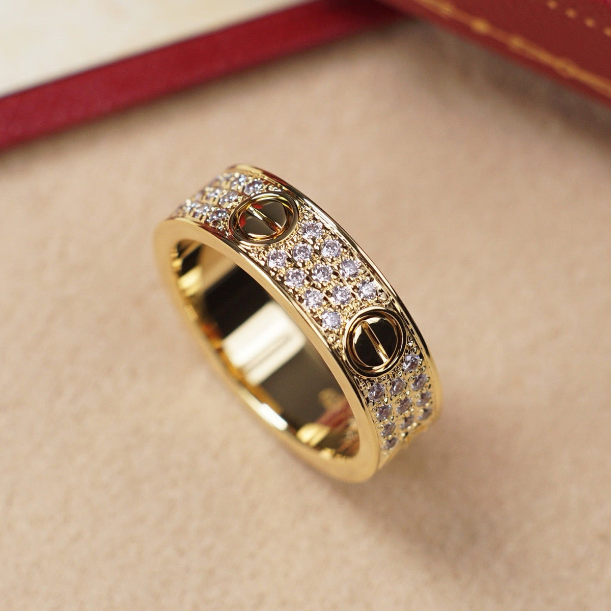 [OrnoraJewelry]LOVE RING 5.5MM DIAMONDS PAVED