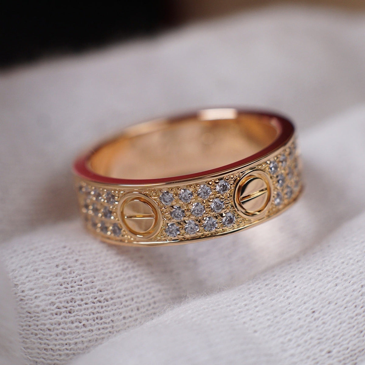 [OrnoraJewelry]LOVE RING 5.5MM DIAMONDS PAVED