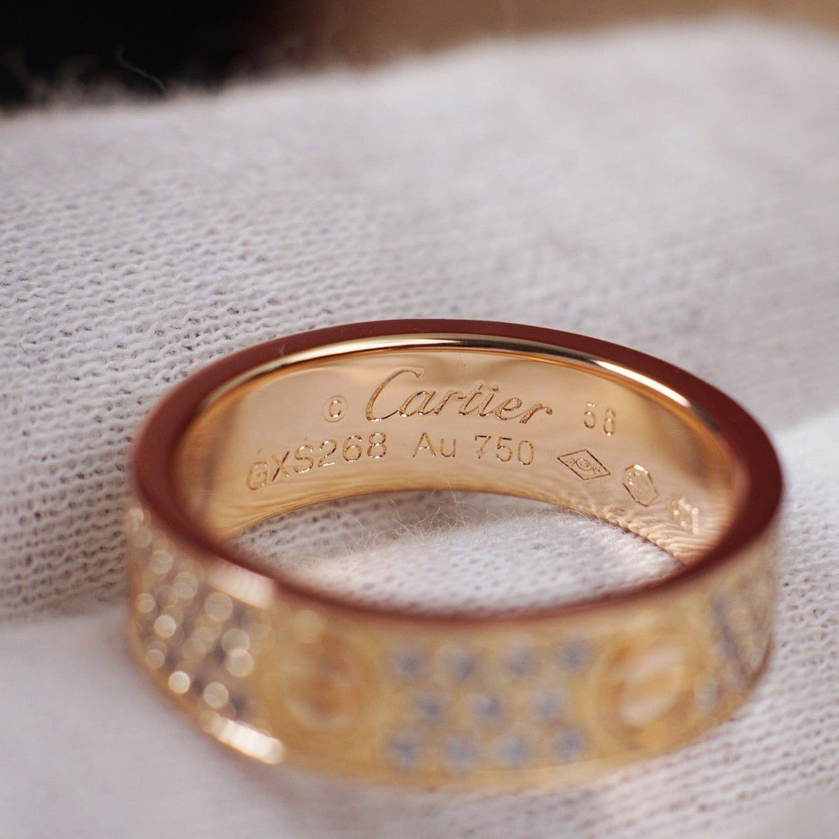 [OrnoraJewelry]LOVE RING 5.5MM DIAMONDS PAVED
