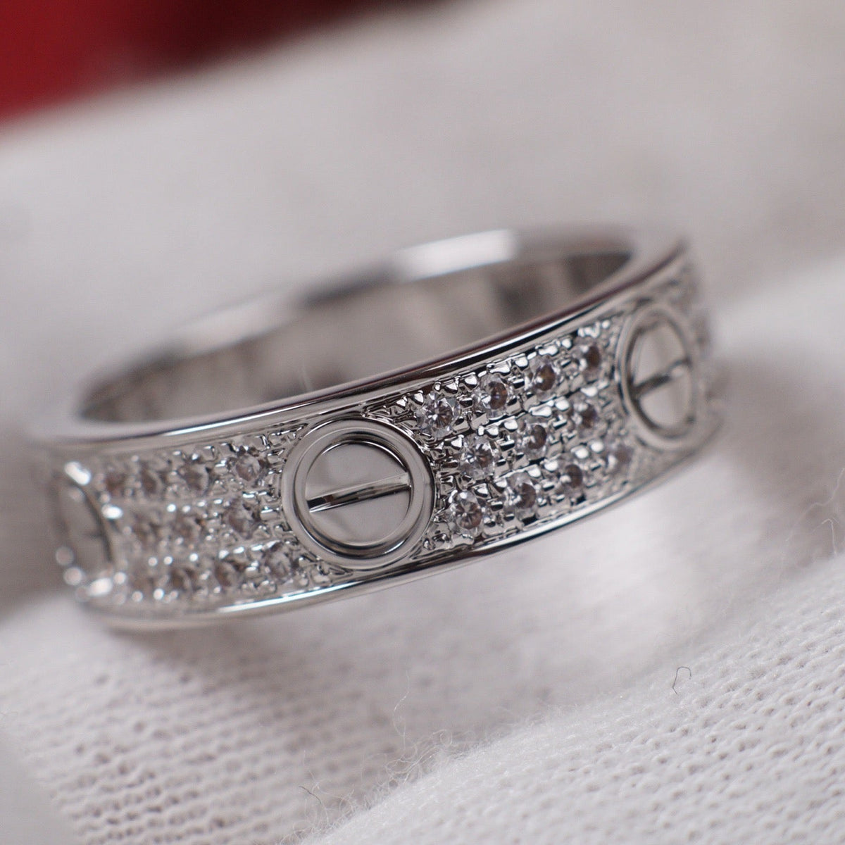[OrnoraJewelry]LOVE RING 5.5MM DIAMONDS PAVED