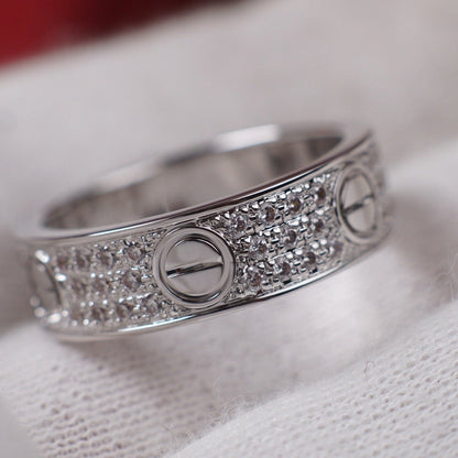 [OrnoraJewelry]LOVE RING 5.5MM DIAMONDS PAVED