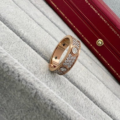 [OrnoraJewelry]LOVE 5.5MM FULL-PAVE 6-DIAMOND RING