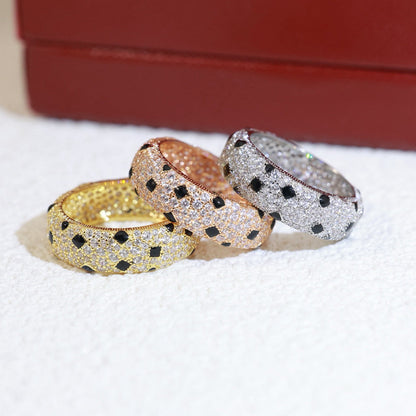 [OrnoraJewelry]PANTHERE SPOTTED FULL DIAMOND RING