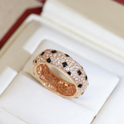 [OrnoraJewelry]PANTHERE SPOTTED FULL DIAMOND RING