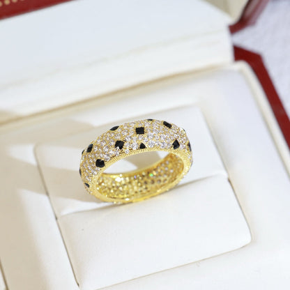 [OrnoraJewelry]PANTHERE SPOTTED FULL DIAMOND RING