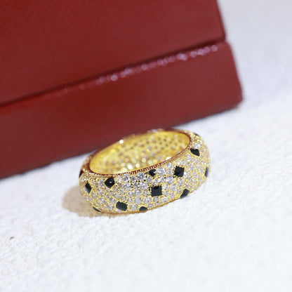 [OrnoraJewelry]PANTHERE SPOTTED FULL DIAMOND RING
