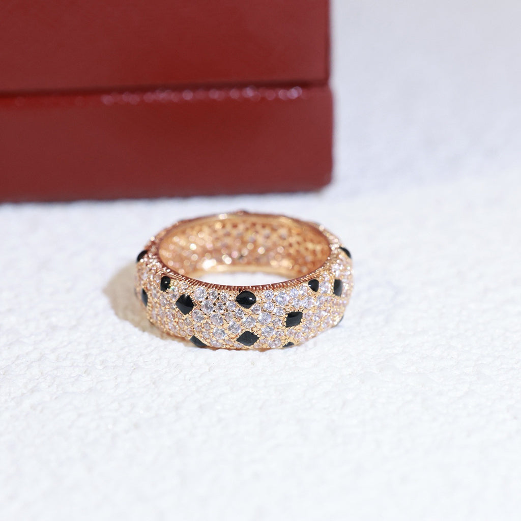 [OrnoraJewelry]PANTHERE SPOTTED FULL DIAMOND RING