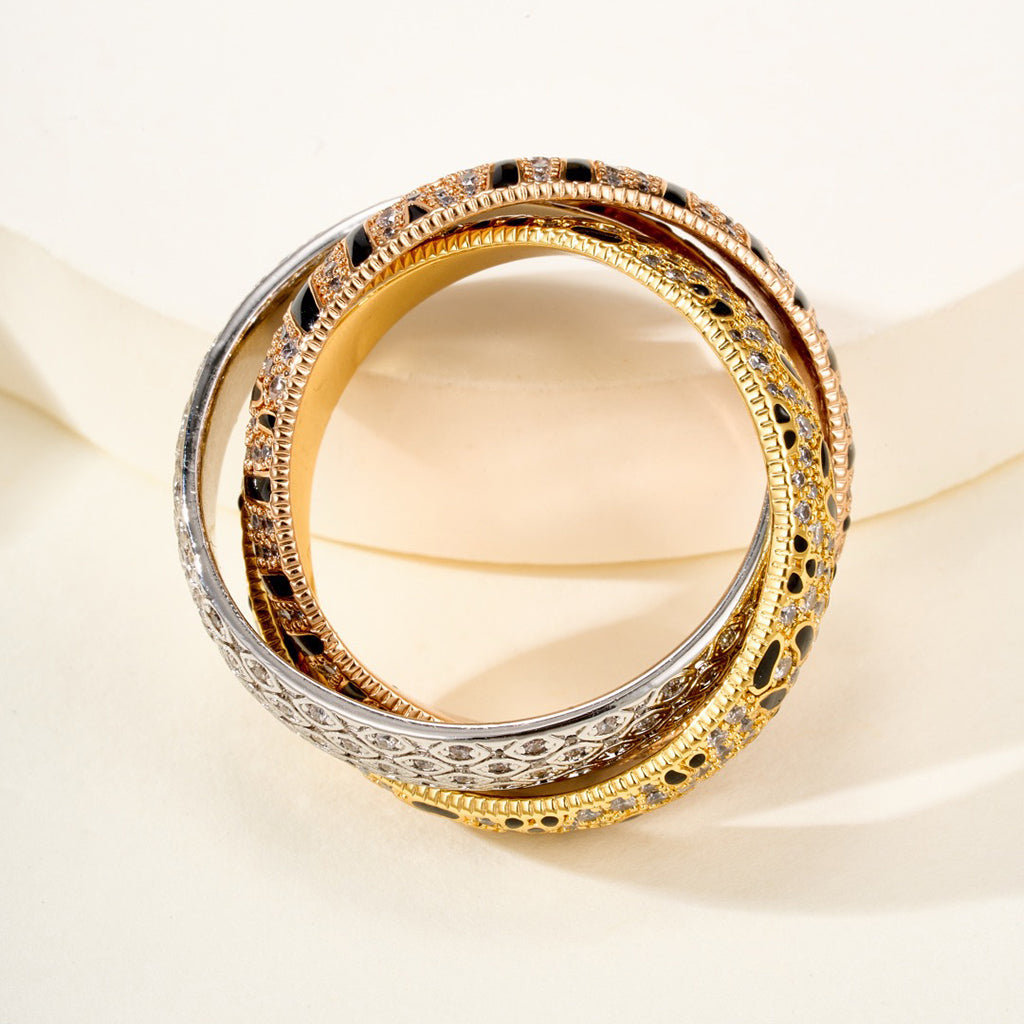 [OrnoraJewelry]TRINITY  RING LEOPARD PRINT