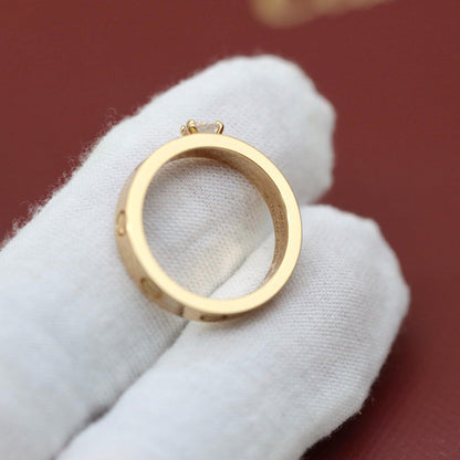 [OrnoraJewelry]LOVE RING 3.6MM 1 BIG DIAMOND