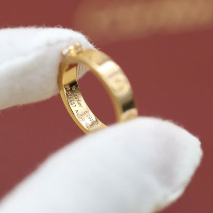 [OrnoraJewelry]LOVE RING 3.6MM 1 BIG DIAMOND