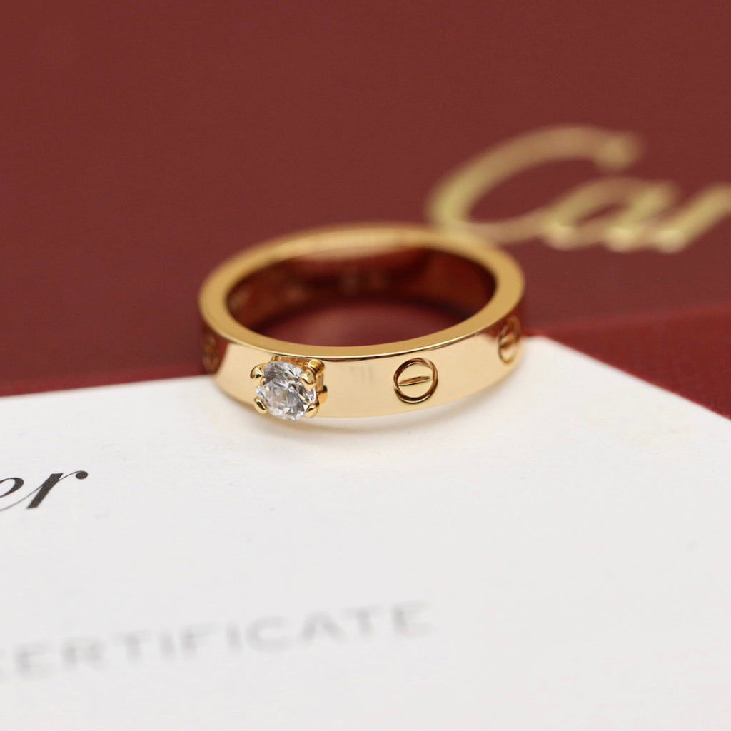 [OrnoraJewelry]LOVE RING 3.6MM 1 BIG DIAMOND