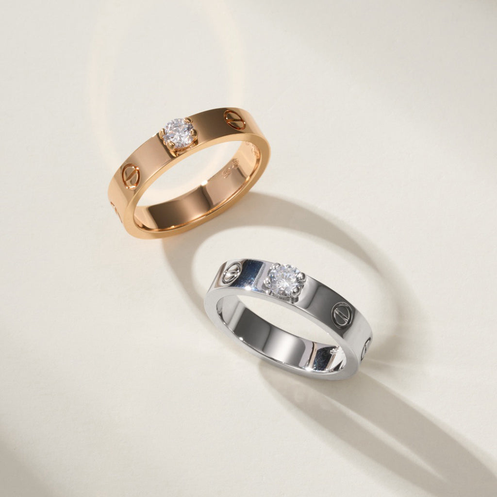 [OrnoraJewelry]LOVE RING 3.6MM 1 BIG DIAMOND