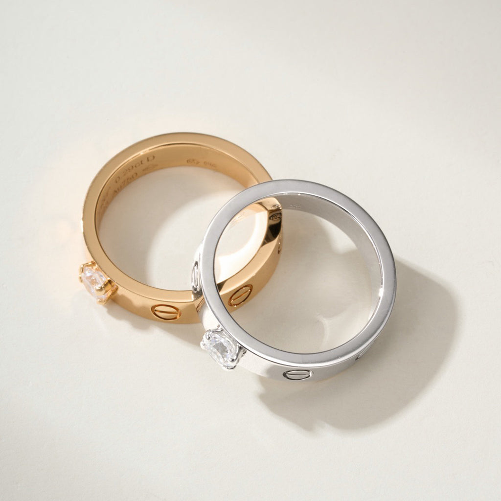 [OrnoraJewelry]LOVE RING 3.6MM 1 BIG DIAMOND