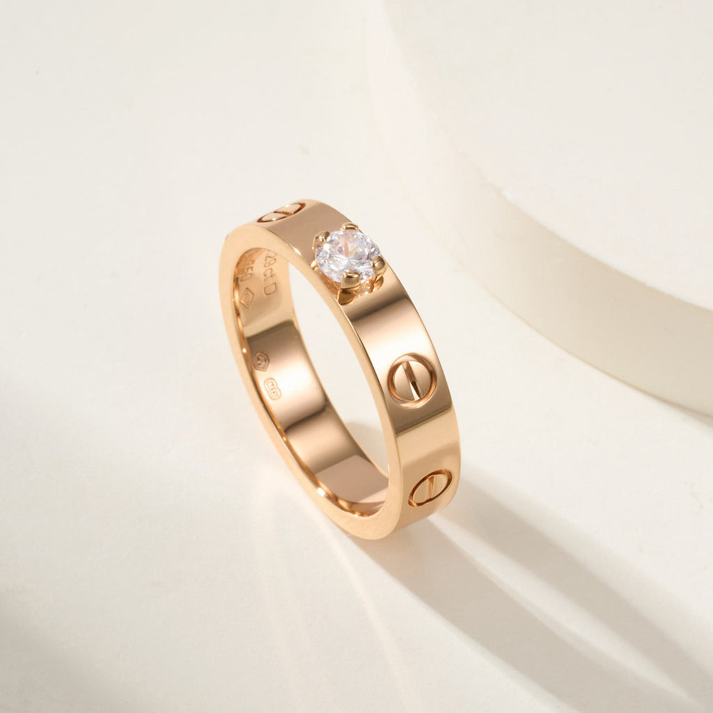 [OrnoraJewelry]LOVE RING 3.6MM 1 BIG DIAMOND