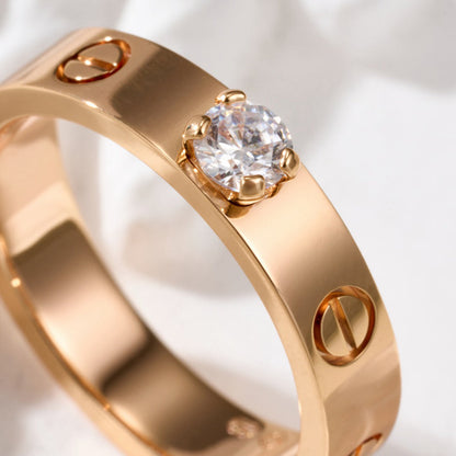 [OrnoraJewelry]LOVE RING 3.6MM 1 BIG DIAMOND