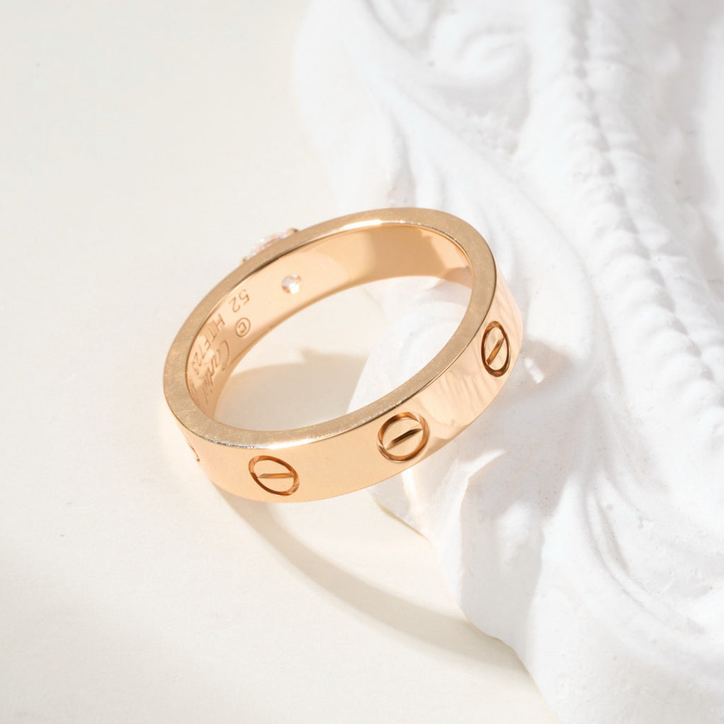 [OrnoraJewelry]LOVE RING 3.6MM 1 BIG DIAMOND