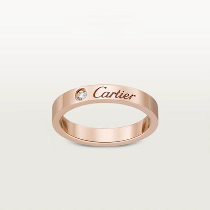 [OrnoraJewelry]LOVE RING 4MM 1 DIAMOND