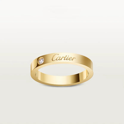 [OrnoraJewelry]LOVE RING 4MM 1 DIAMOND