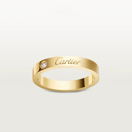 [OrnoraJewelry]LOVE RING 4MM 1 DIAMOND