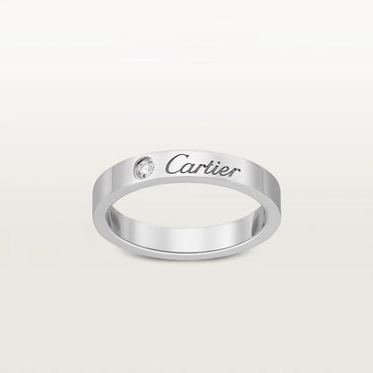[OrnoraJewelry]LOVE RING 4MM 1 DIAMOND