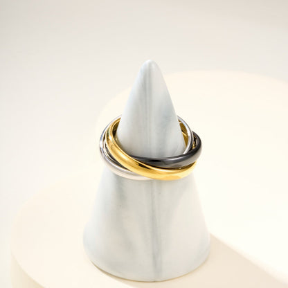 [OrnoraJewelry]TRINITY 3.2MM RING BLACK CERAMIC