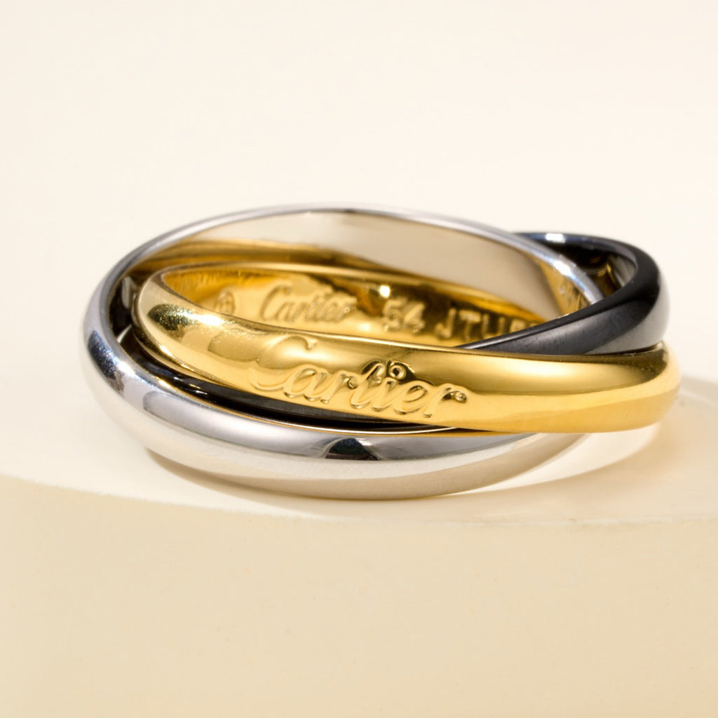 [OrnoraJewelry]TRINITY 3.2MM RING BLACK CERAMIC
